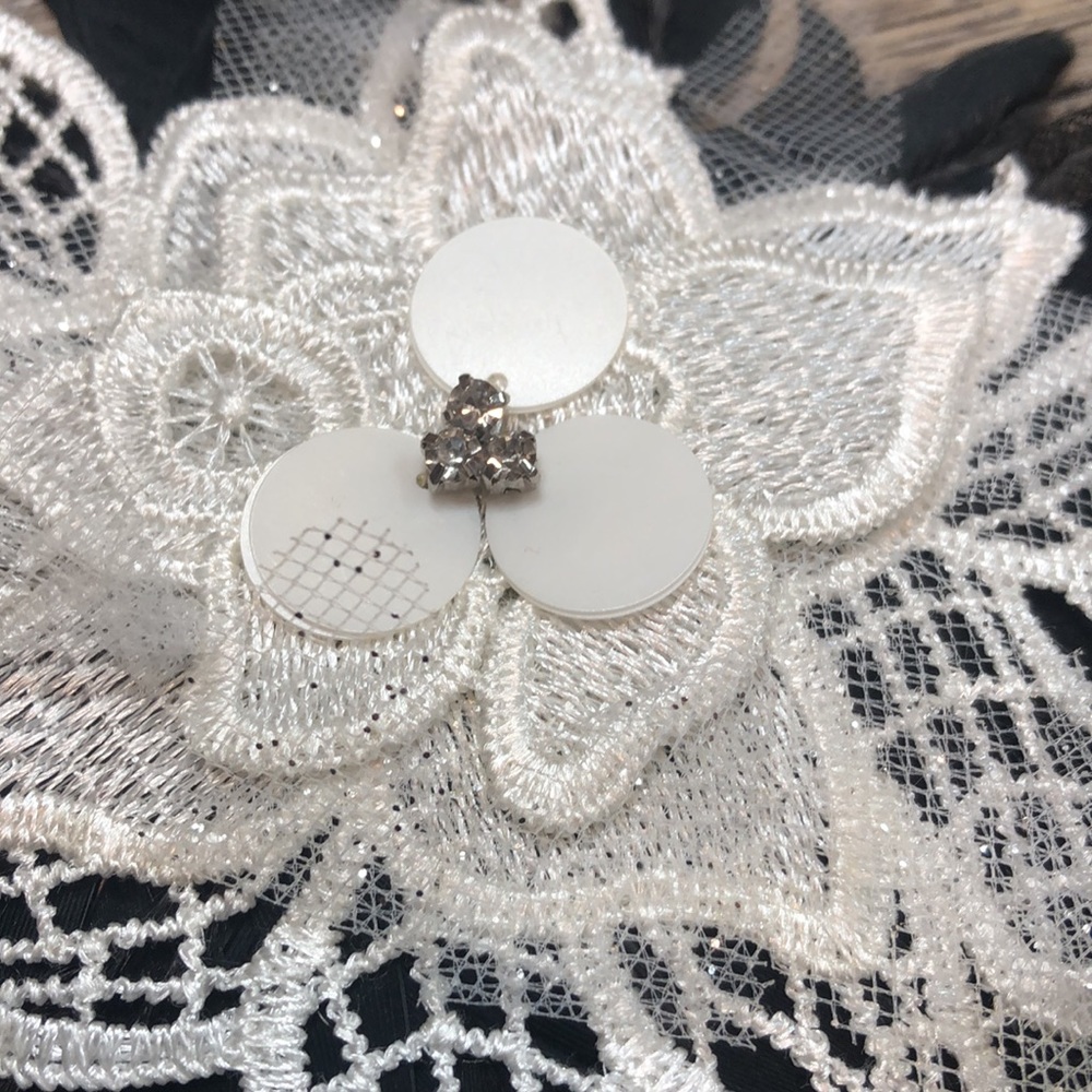 Handmade Custom Black and White Dance Hair Pieces - Picture 6 of 11